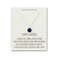 Lapis Necklace with Quote Card