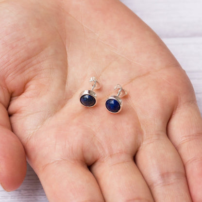 Lapis Stud Earrings