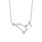 Leo Star Sign Zodiac Constellation Necklace with Zircondia® Crystals
