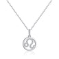 Leo Star Sign Zodiac Necklace with Zircondia® Crystals