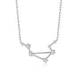 Libra Star Sign Zodiac Constellation Necklace with Zircondia® Crystals