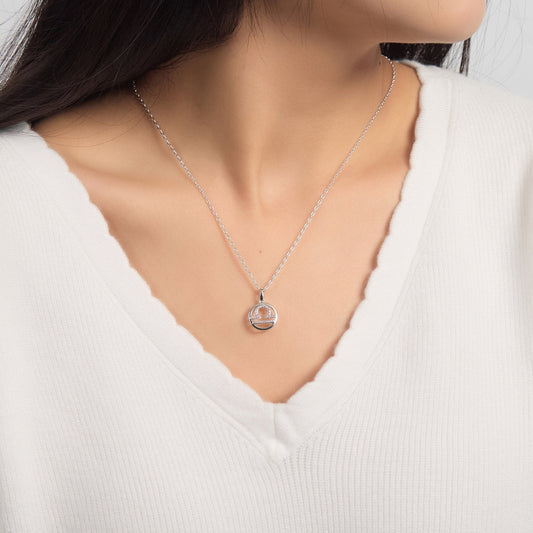 Collier Zodiaque Signe Astrologique Balance avec Cristaux Zircondia®
