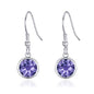 Light Purple Crystal Drop Earrings Created with Zircondia® Crystals