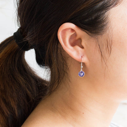 Light Purple Crystal Drop Earrings Created with Zircondia® Crystals