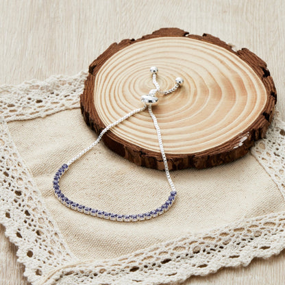 Light Purple Tennis Friendship Bracelet Created with Zircondia® Crystals