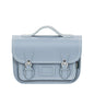 Leather Midi Satchel - Lilac Grey