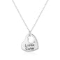 Little Sister Heart Necklace Created with Zircondia® Crystals
