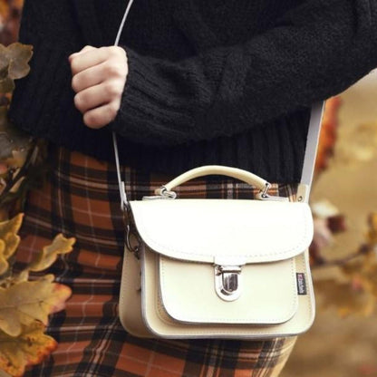 Luna Handmade Leather Bag - Rose Quartz