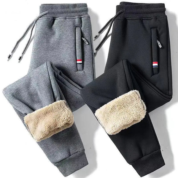 Pantalon décontracté chaud en laine d'agneau