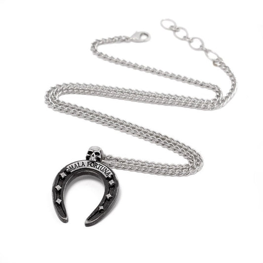 Alchemy Gothic Mala Fortuna Horseshoe Necklace