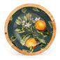 Mango Wooden Bowl Green with enamel inlay 24cm