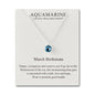 March (Aquamarine) Birthstone Necklace Created with Zircondia® Crystals