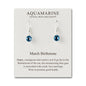 March Birthstone Drop Earrings Created with Aquamarine Zircondia® Crystals