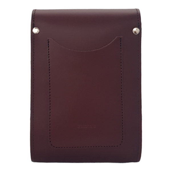 Sac Téléphone Festival en Cuir Fait Main - Rouge Marsala