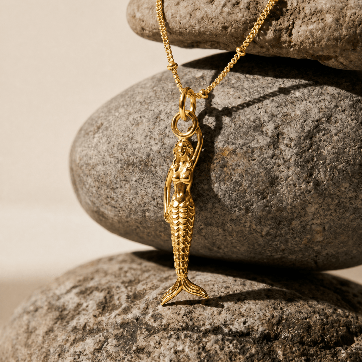 Maxi Mermaid Gold Necklace - Zennor