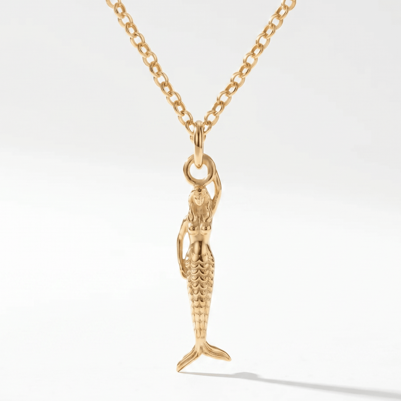 Maxi Mermaid Gold Necklace - Zennor