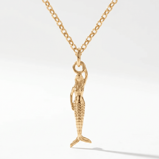 Maxi Mermaid Gold Necklace - Zennor