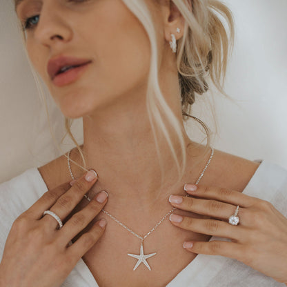 Maxi Silver Starfish Necklace