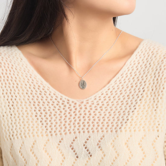 Collier Muguet Fleur de Naissance de Mai avec Carte