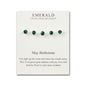May Birthstone Bracelet Created with Emerald Zircondia® Crystals