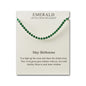 May Birthstone Friendship Bracelet with Emerald Zircondia® Crystals