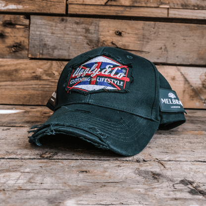 Union Jack Green Diamond Vintage Cap