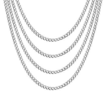 Men's 6mm Stainless Steel 18-24 Inch Cuban Curb Chain Necklace