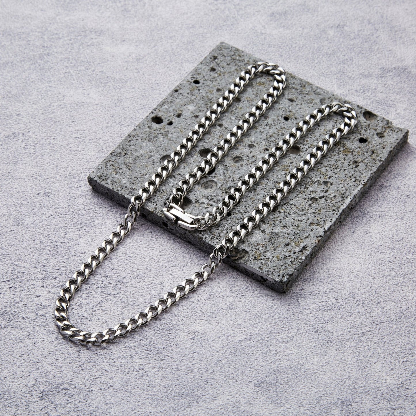 Men's 6mm Stainless Steel 18-24 Inch Cuban Curb Chain Necklace