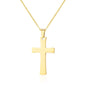 Men's Gold Plated Stainless Steel Cross Necklace