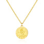 Men's Gold Plated Stainless Steel St Christopher Necklace