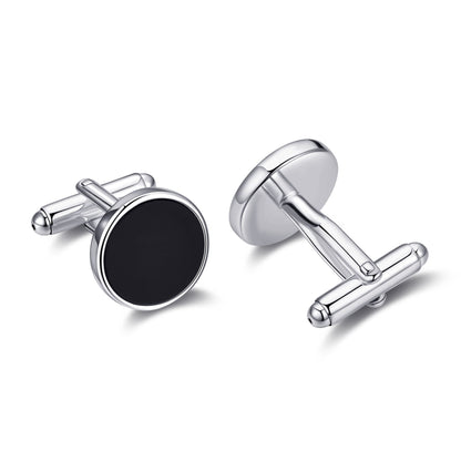 Men's Black Onyx Gemstone Cufflinks