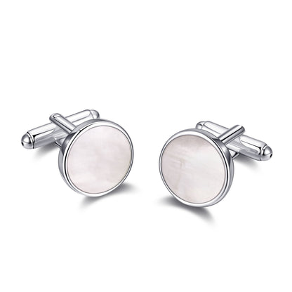 Men's I Couldn't Say I Do Without You Mother of Pearl Gemstone Cufflinks