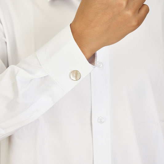 Men's Mother of Pearl Gemstone Cufflinks