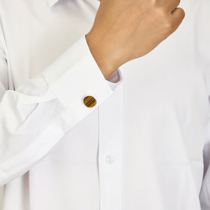 Men's Tigers Eye Gemstone Cufflinks