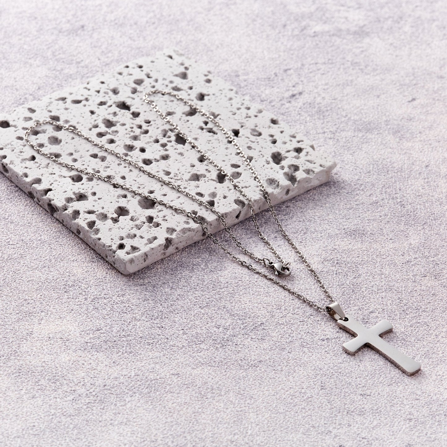 Men's Stainless Steel Cross Necklace