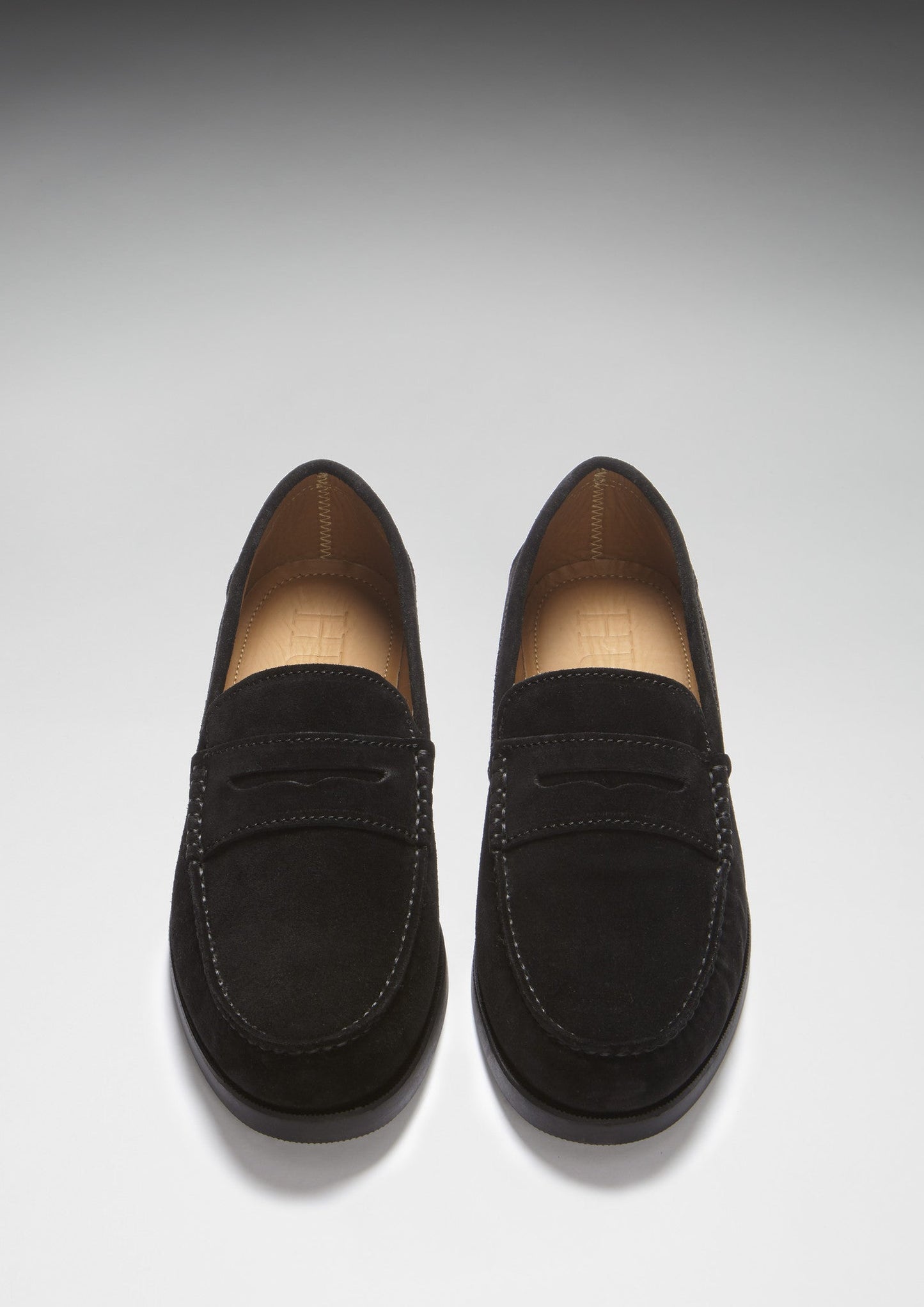 Boat Loafers, black suede