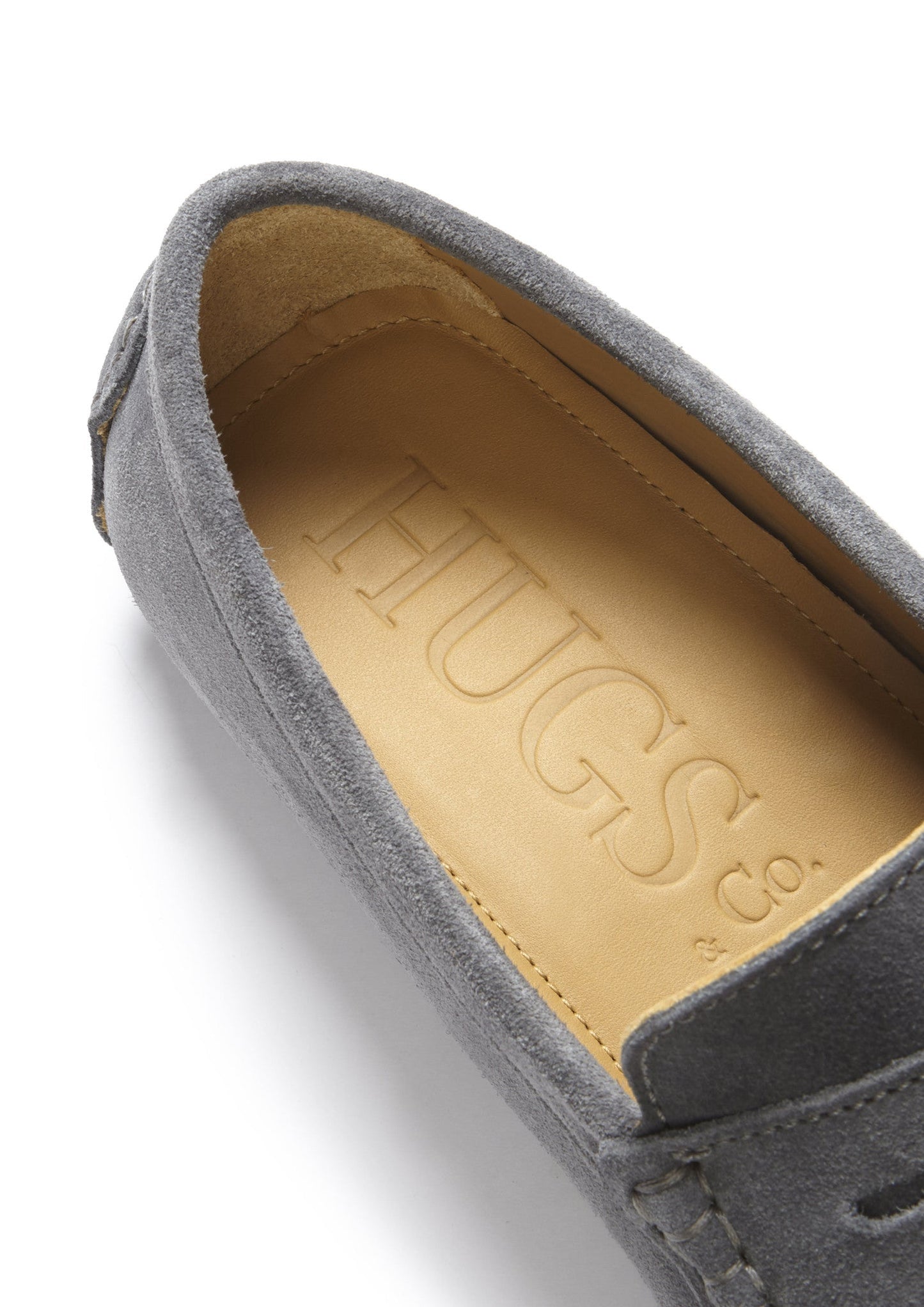Penny Driving Loafers, slate grey suede