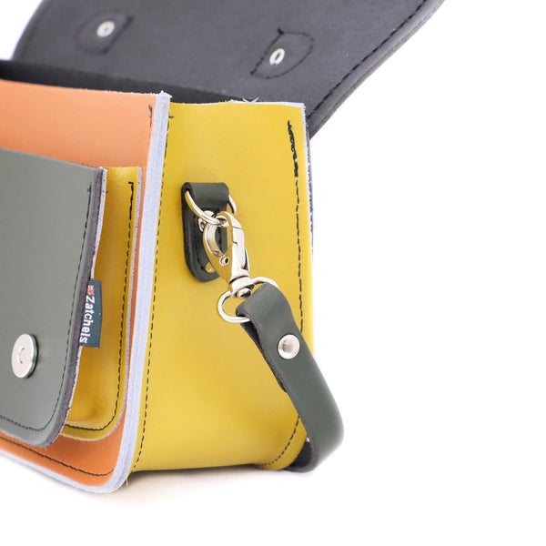 Autumnal Kaleidoscope Leather Micro Satchel