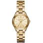 Michael Kors MK3512 Ladies Slim Runway Gold Watch