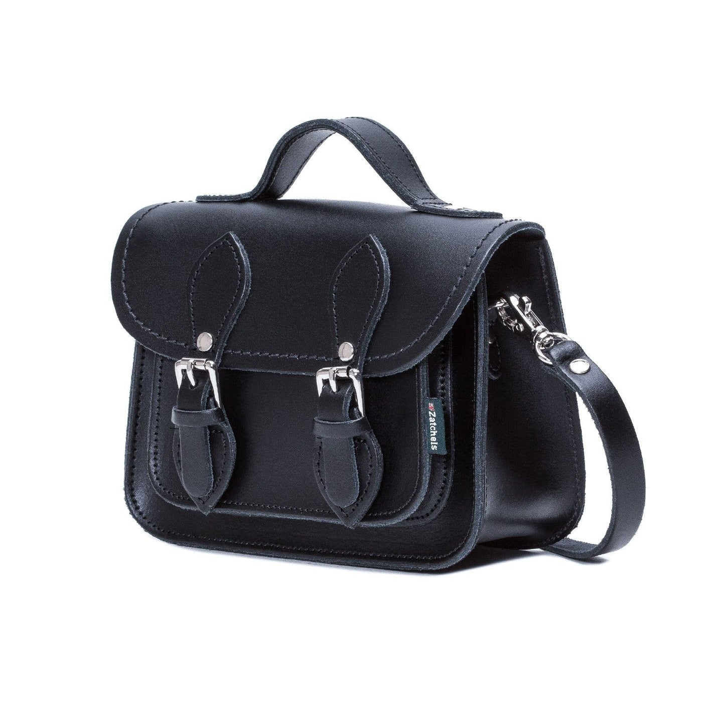 Mini-sacoche en cuir fait main – Bleu marine