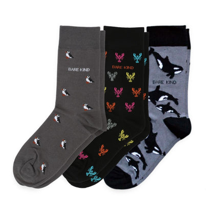 Midnight Classic 3 Bamboo Sock Set