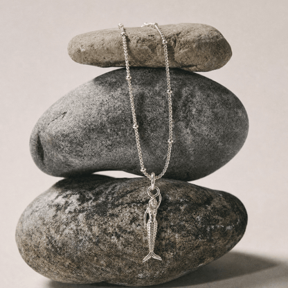Mini Mermaid Silver Necklace - Zennor