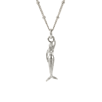 Mini Mermaid Silver Necklace - Zennor