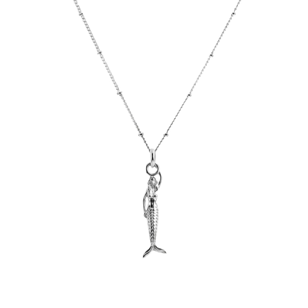 Mini Mermaid Silver Necklace - Zennor