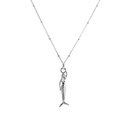 Mini Mermaid Silver Necklace - Zennor