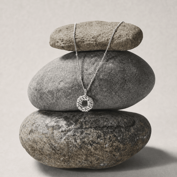 Mini Silver Barnacle Necklace