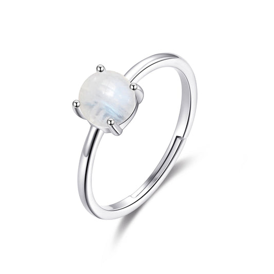 Moonstone Adjustable Ring