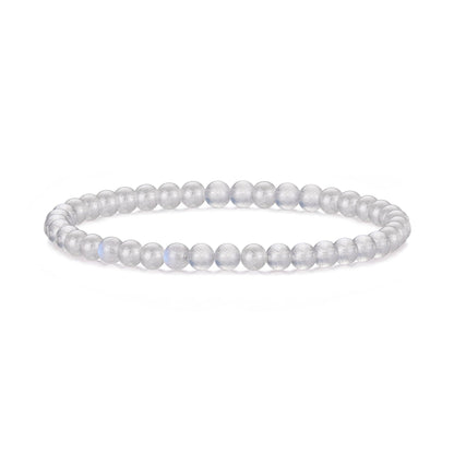 Moonstone Mini Beaded Gemstone Stretch Bracelet