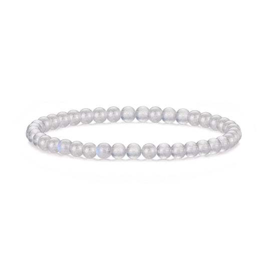 Moonstone Mini Beaded Gemstone Stretch Bracelet