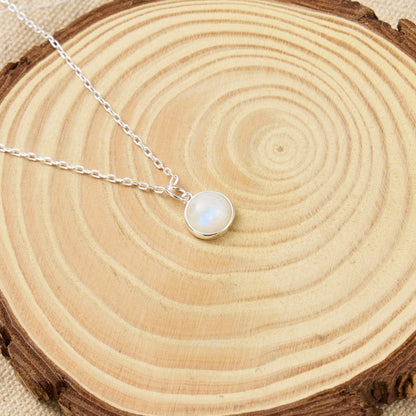 Moonstone Necklace with Quote Card